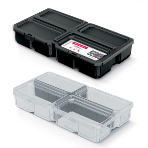 Organizer Kistenberg MSX Box KMXB3015S Czarne & Przezroczyste