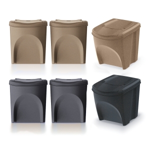 Zestaw 3 Koszy do segregacji Sortibox IKWB25S3W 25L ECO WOOD