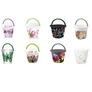 Wiadro 10L Z Wylewką Z Dekorem BRANQ