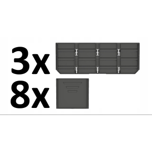 Zestaw przegród do skrzyń Qbrick System One Drawer 2