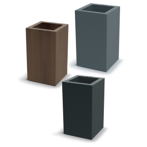Prosperplast ETHICK Doniczka Geneca square MIDL TGS35M