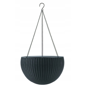 Keter rattan hanging sphere planter 8.6 L - donica wisząca