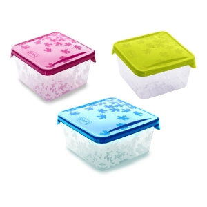 Kwadratowy pojemnik do żywności płaski Rukkola 1,25L BRANQ