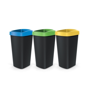 Zestaw koszy do recyklingu Compacta Q DROP Set 3x25 L Keden