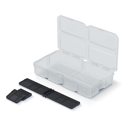 Organizer Kistenberg MSX Box KMXB3015S Czarne & Przezroczyste