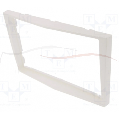 Ramka radiowa; Opel; 2 DIN; biały