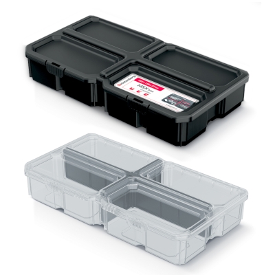 Organizer Kistenberg MSX Box KMXB3015S Czarne & Przezroczyste