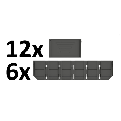 Zestaw przegród do skrzyń Qbrick System One Drawer 3