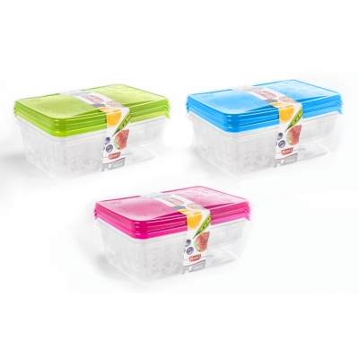 Komplet prostokątnych Pojemników Do Żywności Rukkola BRANQ