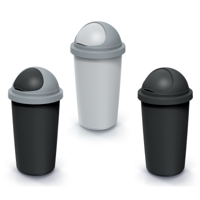 Kosz na śmieci z obrotową pokrywą Compacta R Roller 50 L