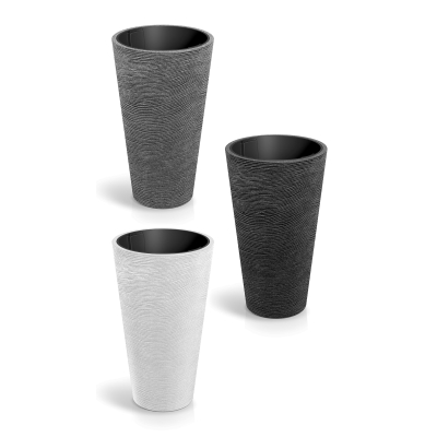 Prosperplast ETHICK Donica z wkładem Tubra Round Slim TTSO60