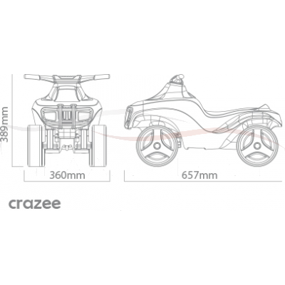 Brumee Jeździk Crazee BCRAZ kolory