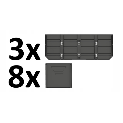Zestaw przegród do skrzyń Qbrick System One Drawer 2