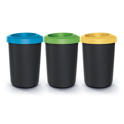 zestaw koszy na śmieci z kołnierzem Compacta R Drop Set 3 x 35 L