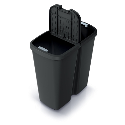 Kosz na śmieci Compacta Q Duo NDAB50 50 L CZARNY - Keden