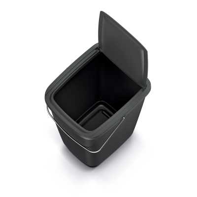 Kosz/wiaderko na śmieci z klapą Compacta Q Flap Basic 12 L