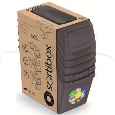 Prosperplast Kosz do segregacji odpadów Sortibox ISWB20S3 20 l kolory