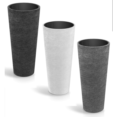 Prosperplast ETHICK Donica z wkładem Tubra Round Slim TTSO48