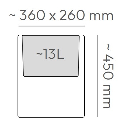 Prosperplast ETHICK Doniczka CUBLA Case High TCLC38H