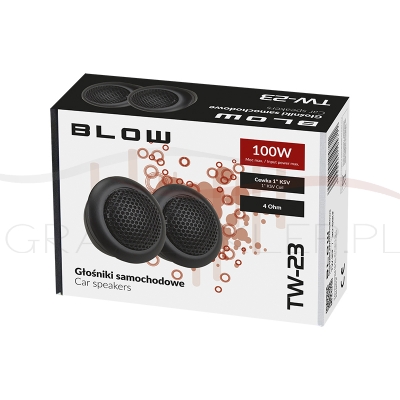 Głośniki samochodowe wysokotonowe (tweetery) firmy BLOW TW-23