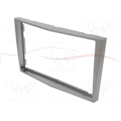 Ramka radiowa; Opel; 2 DIN; srebrny matowy