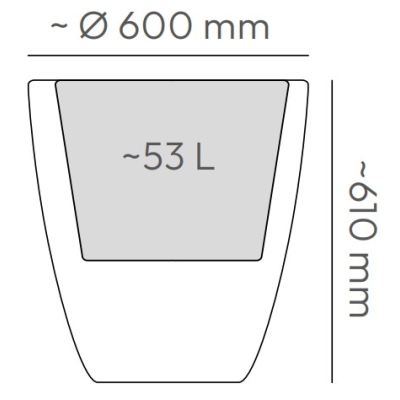 Prosperplast ETHICK - Donica Defora TDE60