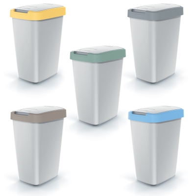 Kosz na śmieci Compacta Q Flap NSAB12 12 L SZARE - Keden