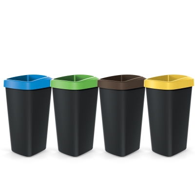 Zestaw koszy do recyklingu Compacta Q DROP Set 4x25 L Keden
