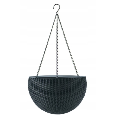 Keter rattan hanging sphere planter 8.6 L - donica wisząca