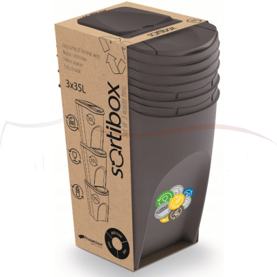 Prosperplast Kosz do segregacji odpadów Sortibox IKWB35S3 35 l kolory