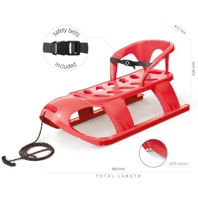 Prosperplast Sanki z siedziskiem BEZZY SEAT ISBUS