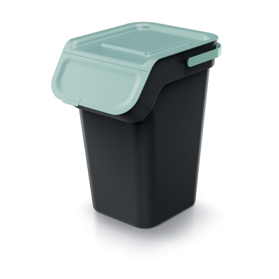 Kosze do recyklingu z filtrem Kaddi Q 3x25 L czarne