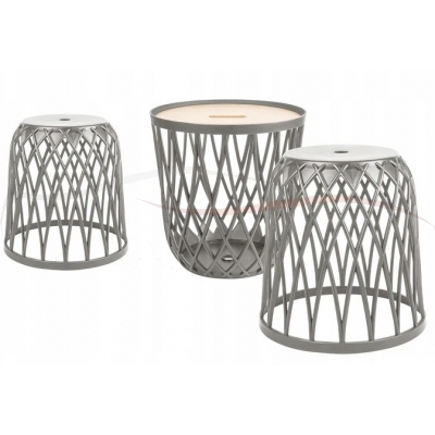 Prosperplast Zestaw 3 Koszy Uniqubo Set IKUBS3