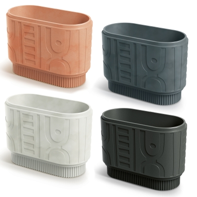 Prosperplast ETHICK - Donica Folka round CASE TFOC80