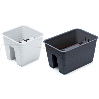 Prosperplast Doniczka Ratolla Railing Square DRLB400 kolory