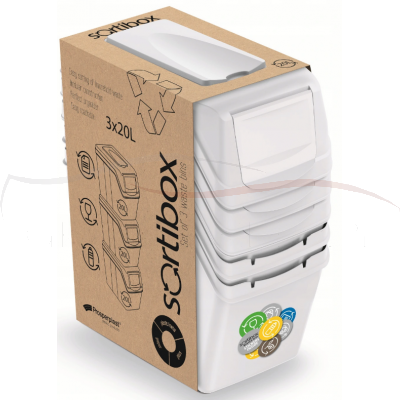 Prosperplast Kosz do segregacji odpadów Sortibox ISWB20S3 20 l kolory