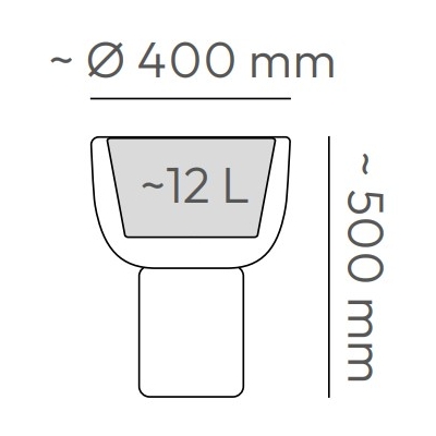 Prosperplast ETHICK Donica Molta vessel TMV40