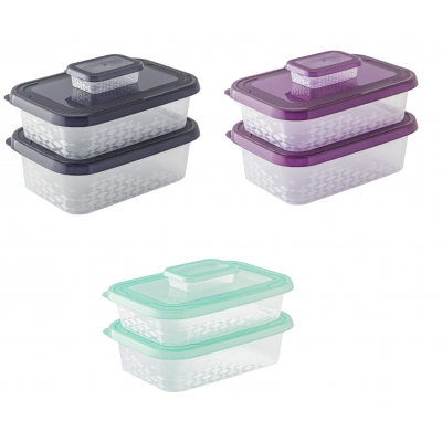 Zestaw Pojemników Prostokątnych ORI BOX - 3 Szt. BRANQ