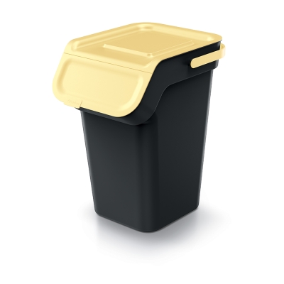 Kosze do recyklingu z filtrem Kaddi Q 4x25 L czarne
