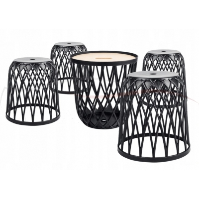 Prosperplast Zestaw 5 Koszy Uniqubo Set IKUBS5