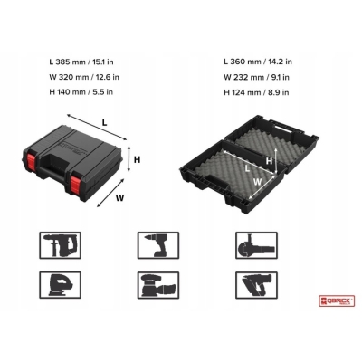 Skrzynia Na Elektronarzędzia Qbrick Regular Power Toolcase Protective Foam