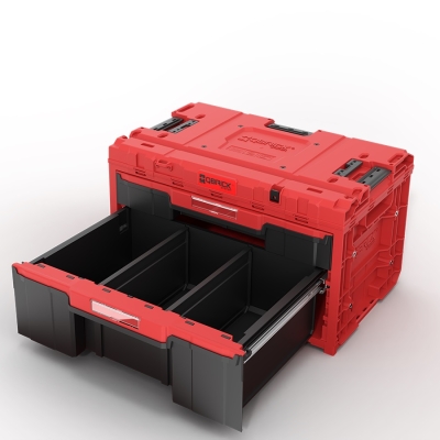 Skrzynia QS ONE Drawer 2 Plus Toolbox 2.0 Red Ultra HD Custom