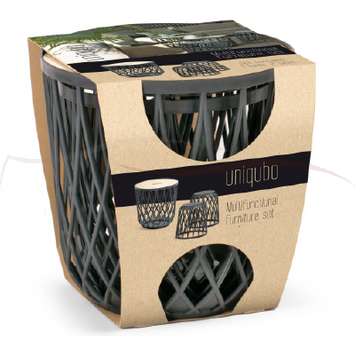 Prosperplast Zestaw 3 Koszy Uniqubo Set IKUBS3