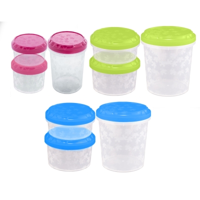 Komplet Okrągłych Pojemników TWIST - 3Szt.