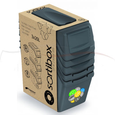 Prosperplast Kosz do segregacji odpadów Sortibox ISWB20S3 20 l kolory
