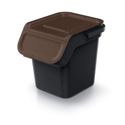 Kosze do recyklingu z filtrem Kaddi Q 4x20 L czarne