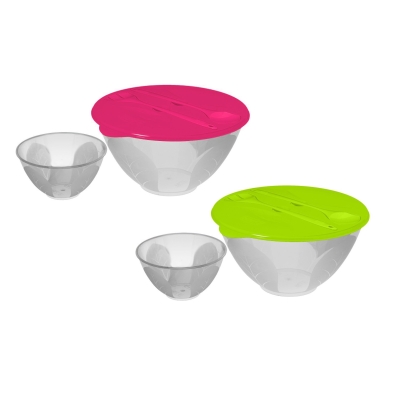 Miska CYKORIA 5l z pokrywą i sztućcami plus salaterka 1L BRANQ