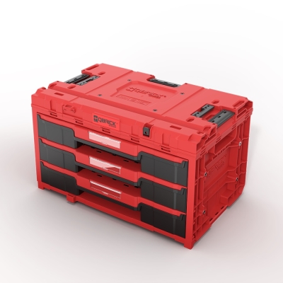 Skrzynia Qbrick System ONE Drawer 3 Toolbox 2.0 Red Ultra HD