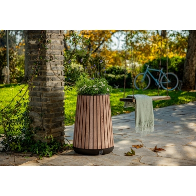 Keter Conic TALL Planter DECO-doniczka okrągła- brąz wenecki