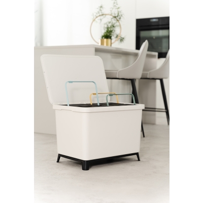 Kosze do segregacji odpadów Systema NKS45W3 3x10 L - Keden